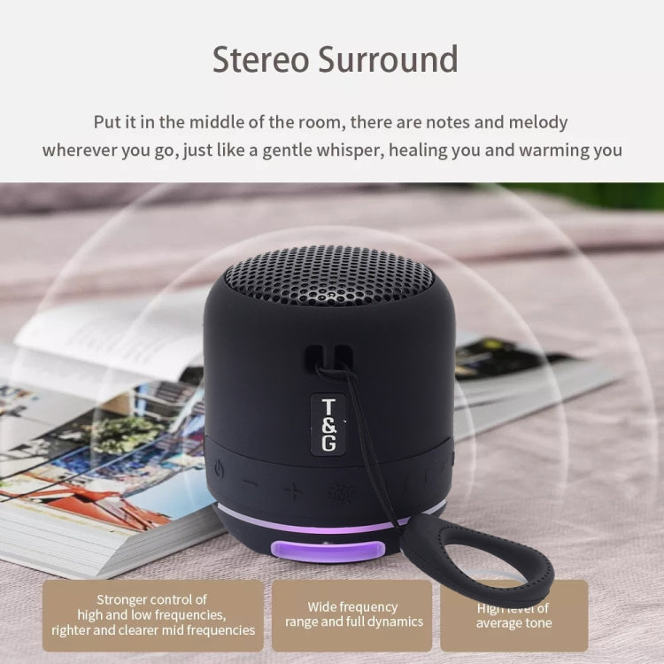 T&G TG294 TWS LED Mini Portable Wireless Stereo Sound Outdoor Speaker(Black) - Mini Speaker by T&G | Online Shopping South Africa | PMC TechLife