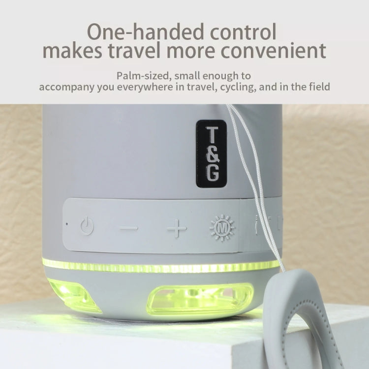 T&G TG294 TWS LED Mini Portable Wireless Stereo Sound Outdoor Speaker(Dark Green) - Mini Speaker by T&G | Online Shopping South Africa | PMC TechLife