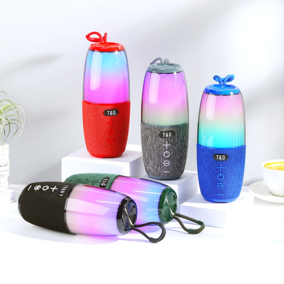 T&G TG644 5W High Power RGB Light Portable Bluetooth Speaker(Gery)