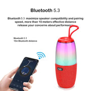 T&G TG644 5W High Power RGB Light Portable Bluetooth Speaker(Gery)