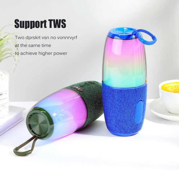 T&G TG644 5W High Power RGB Light Portable Bluetooth Speaker(Gery)