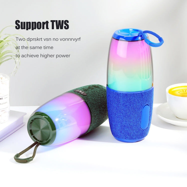 T&G TG644 5W High Power RGB Light Portable Bluetooth Speaker(Gery)