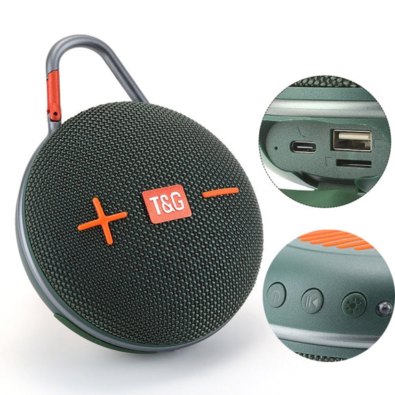 T&G TG648 TWS Outdoor Mini Portable Wireless Bluetooth Speaker with LED Light(Blue)