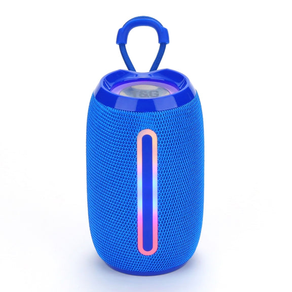 T&G TG653 TWS LED Mini Portable Wireless Stereo Sound Outdoor Speaker(Blue)