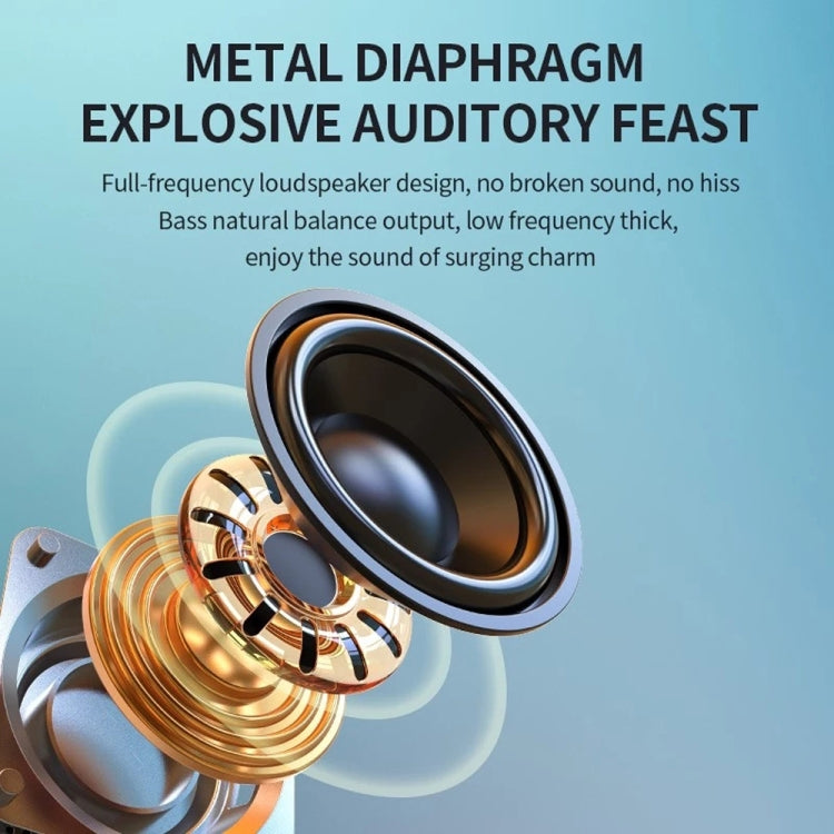 T&G TG653 TWS LED Mini Portable Wireless Stereo Sound Outdoor Speaker(Blue) - Mini Speaker by T&G | Online Shopping South Africa | PMC TechLife | Buy Now Pay Later Mobicred