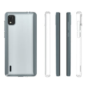 For Nokia C2 2nd Edition Water-resistant Texture TPU Phone Case(Transparent)