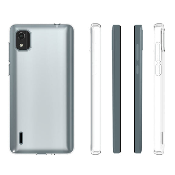 For Nokia C2 2nd Edition Water-resistant Texture TPU Phone Case(Transparent)