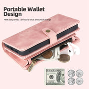 For Google Pixel 7 Zipper Wallet Detachable Magnetic Leather Phone Case(Pink)