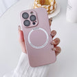 For iPhone 13 Pro Max Magsafe Magnetic PC Shockproof Phone Case With Camera Lens(Rose Gold) - free shipping - PMC TechLife - Order now!