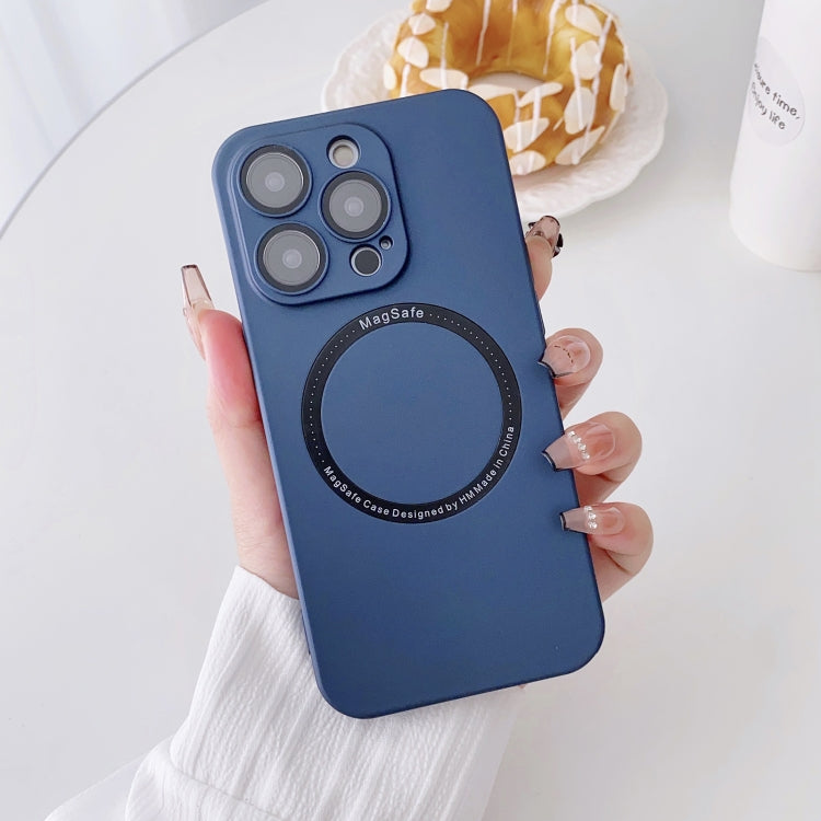 For iPhone 14 Pro Magsafe Magnetic PC Shockproof Phone Case With Camera Lens(Blue) - free shipping - PMC TechLife - Order now!
