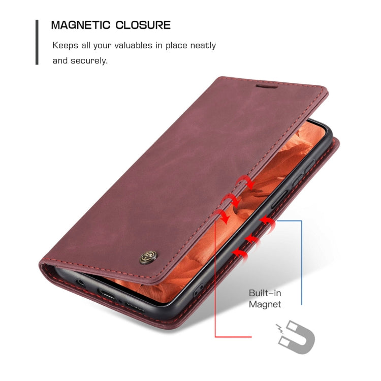 For Xiaomi Redmi Note 9 Pro/Note 9 Pro Max/Note 9s CaseMe 013 Multifunctional Horizontal Flip Leather Case, with Card Slot & Holder & Wallet(Wine Red) - free shipping - PMC TechLife - Order now!