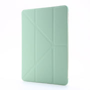 For iPad Mini (2019) Airbag Deformation Horizontal Flip Leather Case with Holder & Pen Holder(Mint Green)
