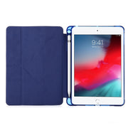 For iPad Mini (2019) Airbag Deformation Horizontal Flip Leather Case with Holder & Pen Holder(Mint Green)