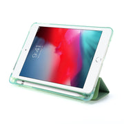 For iPad Mini (2019) Airbag Deformation Horizontal Flip Leather Case with Holder & Pen Holder(Mint Green)