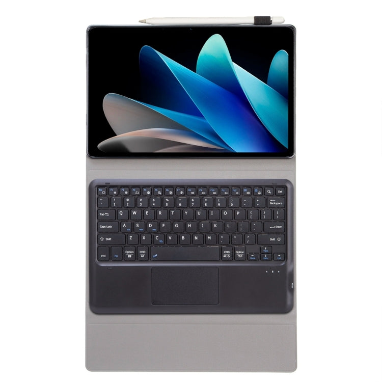 For vivo Pad 2 12.1 inch AV12-A Ultra-thin Split Bluetooth Keyboard Leather Tablet Case with Touchpad(Black)