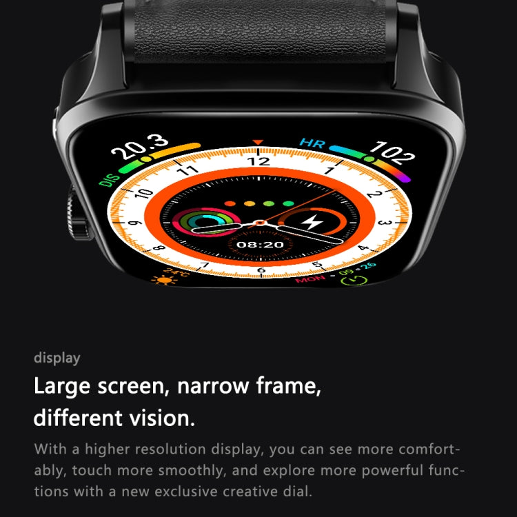 GT22 1.85 inch TFT Screen Silicone Band Health Smart Watch, Support Bluetooth Call / Plateau Blood Oxygen / Body Temperature / Arrhythmia / TI Heart Rate Monitoring(Black Silver) -  by PMC TechLife | Online Shopping South Africa | PMC TechLife