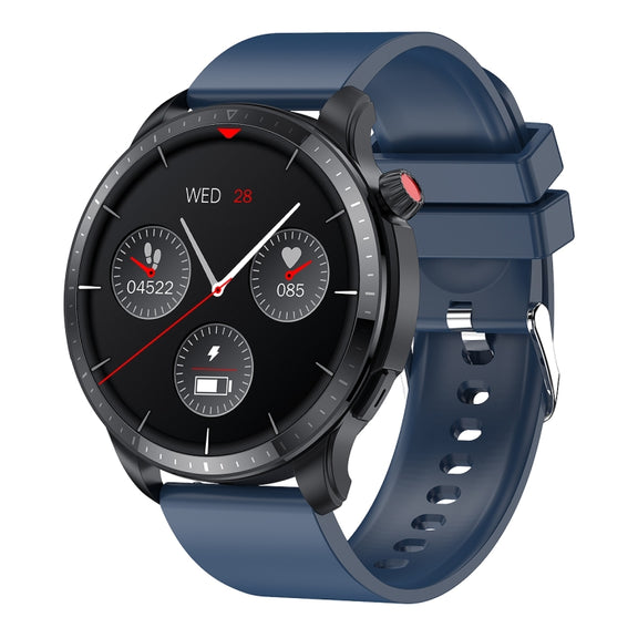 T52 1.39 inch IP67 Water-resistant Silicone Band Smart Watch Supports Bluetooth Call / Blood Oxygen / Body Temperature Monitoring(Blue)