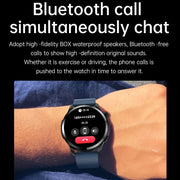 T52 1.39 inch IP67 Water-resistant Silicone Band Smart Watch Supports Bluetooth Call / Blood Oxygen / Body Temperature Monitoring(Blue)