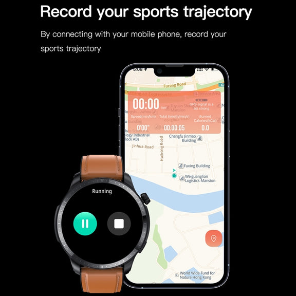 T52 1.39 inch IP67 Water-resistant Silicone Band Smart Watch Supports Bluetooth Call / Blood Oxygen / Body Temperature Monitoring(Blue)
