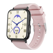TK10 1.91 inch IP68 Water-resistant Silicone Band Smart Watch Supports AI Medical Diagnosis/ Blood Oxygen / Body Temperature Monitoring(Pink)