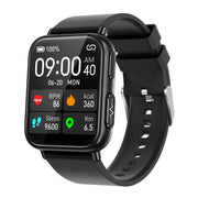 TK10 1.91 inch IP68 Water-resistant Silicone Band Smart Watch Supports AI Medical Diagnosis/ Blood Oxygen / Body Temperature Monitoring(Black)