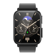 TK10 1.91 inch IP68 Water-resistant Silicone Band Smart Watch Supports AI Medical Diagnosis/ Blood Oxygen / Body Temperature Monitoring(Black)