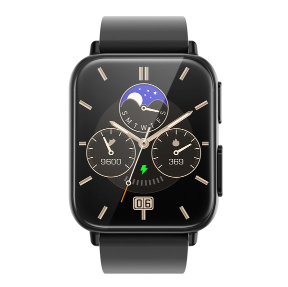 TK10 1.91 inch IP68 Water-resistant Silicone Band Smart Watch Supports AI Medical Diagnosis/ Blood Oxygen / Body Temperature Monitoring(Black)