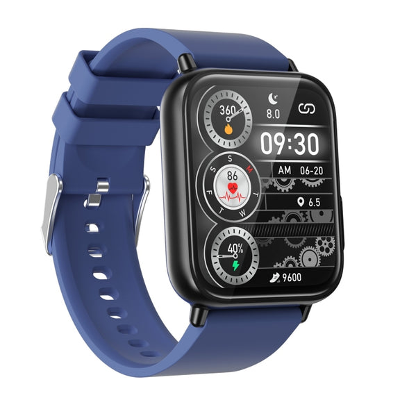 TK10 1.91 inch IP68 Water-resistant Silicone Band Smart Watch Supports AI Medical Diagnosis/ Blood Oxygen / Body Temperature Monitoring(Blue)