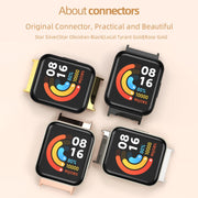 For Redmi Watch 3 Mijobs Flat Hole Breathable TPU Watch Band(Pink+Silver)