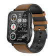 TK10 1.91 inch IP68 Waterproof Leather Band Smart Watch Supports AI Medical Diagnosis/ Blood Oxygen / Body Temperature Monitoring(Brown) -  by PMC TechLife | Online Shopping South Africa | PMC TechLife