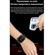 TK10 1.91 inch IP68 Water-resistant Leather Band Smart Watch Supports AI Medical Diagnosis/ Blood Oxygen / Body Temperature Monitoring(Brown)