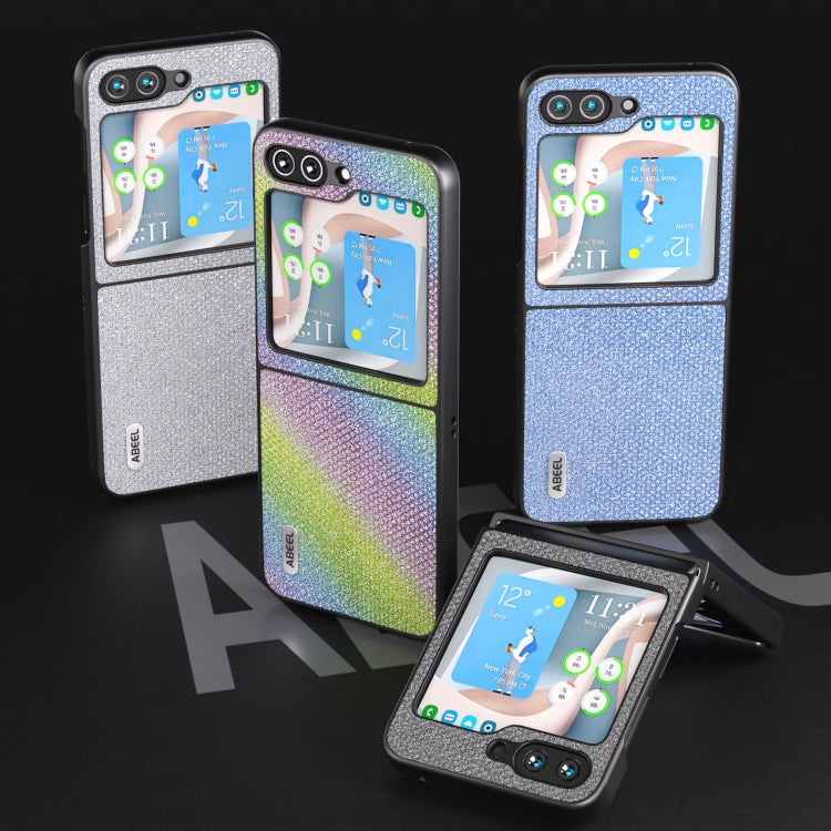 For Samsung Galaxy Z Flip5 ABEEL Diamond Series Black Edge Phone Case(Silver) - free shipping - PMC TechLife - Order now!