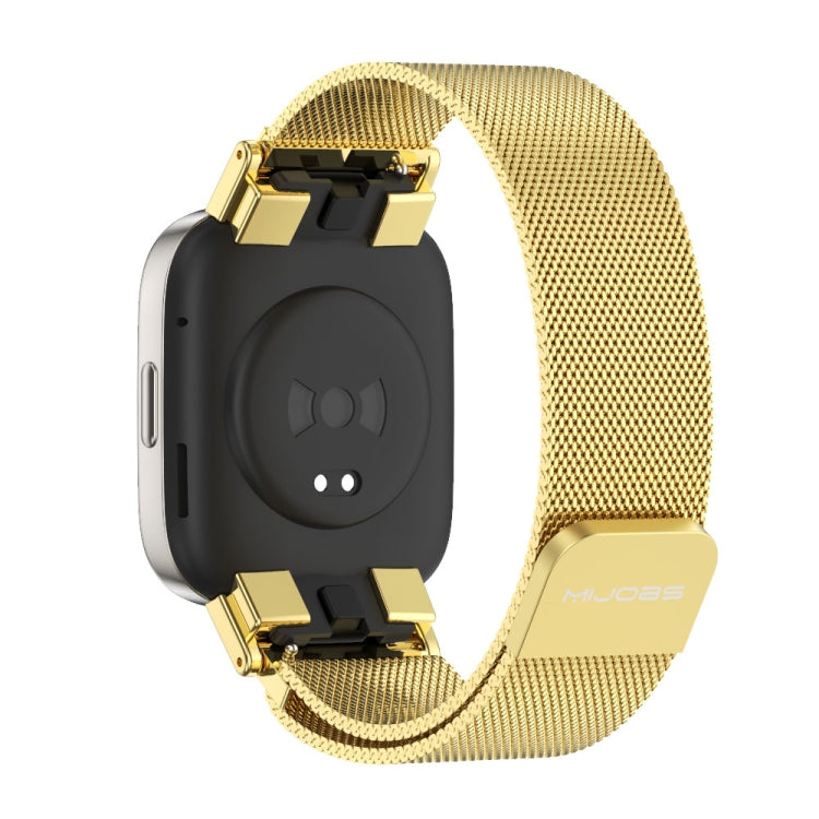 For Redmi Watch 3 Mijobs Milan Magnetic Metal Watch Band(Gold) - Watch Bands by MIJOBS | Online Shopping South Africa | PMC TechLife | Buy Now Pay Later Mobicred