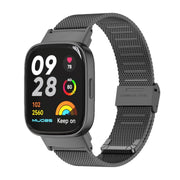 For Redmi Watch 3 Mijobs Milan Buckle Metal Watch Band(Black)