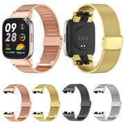 For Redmi Watch 3 Mijobs Milan Buckle Metal Watch Band(Silver)