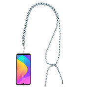 Universal Mixed Color Mobile Phone Lanyard(Black White Mint)