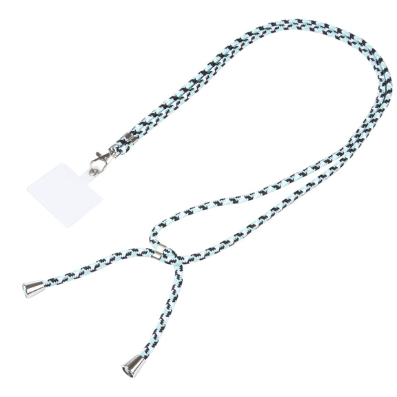 Universal Mixed Color Mobile Phone Lanyard(Black White Mint)