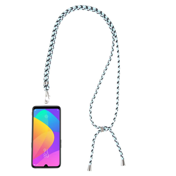 Universal Mixed Color Mobile Phone Lanyard(Black White Mint)