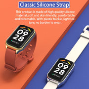 For Xiaomi Smart Band 8 Active / Redmi Band 2 Mijobs Metal Shell Silicone Watch Band(Black)