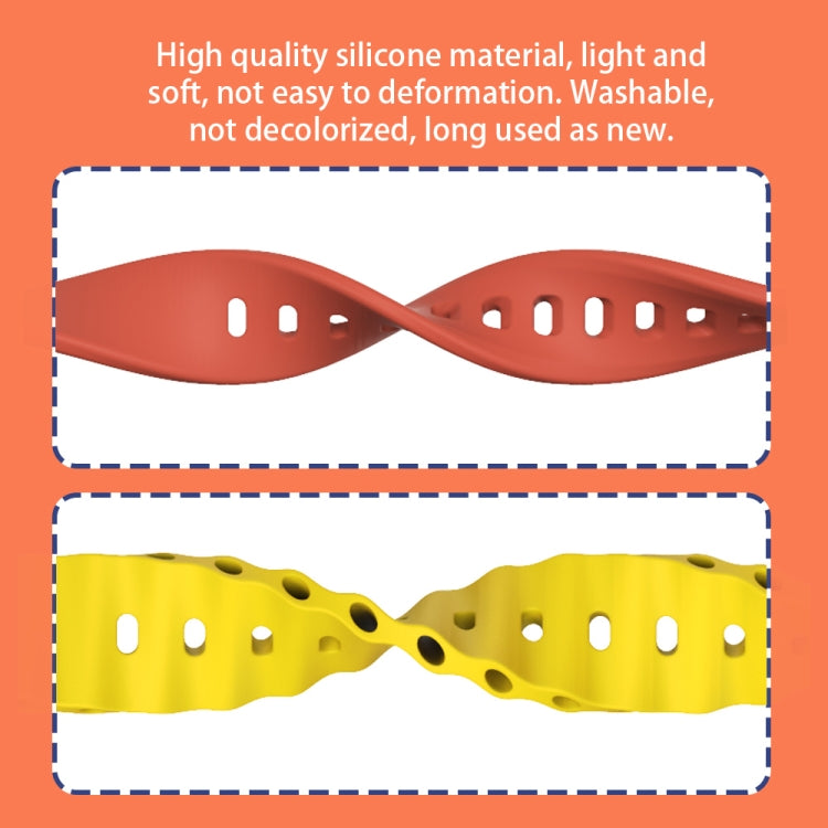 For Xiaomi Smart Band 8 Active / Redmi Band 2 Mijobs Metal Shell Ocean Silicone Watch Band(Yellow Gold)