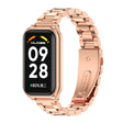 For Xiaomi Smart Band 8 Active / Redmi Band 2 Mijobs Metal Shell + Three-Bead Stainless Steel Watch Band(Rose Gold) - free shipping - PMC TechLife - Order now!