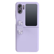 For OPPO Find N2 FlipNILLKIN Skin Feel Liquid Silicone Phone Case With Finger Strap(Purple)