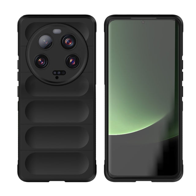 For Xiaomi 13 Ultra Magic Shield TPU + Flannel Phone Case(Black)