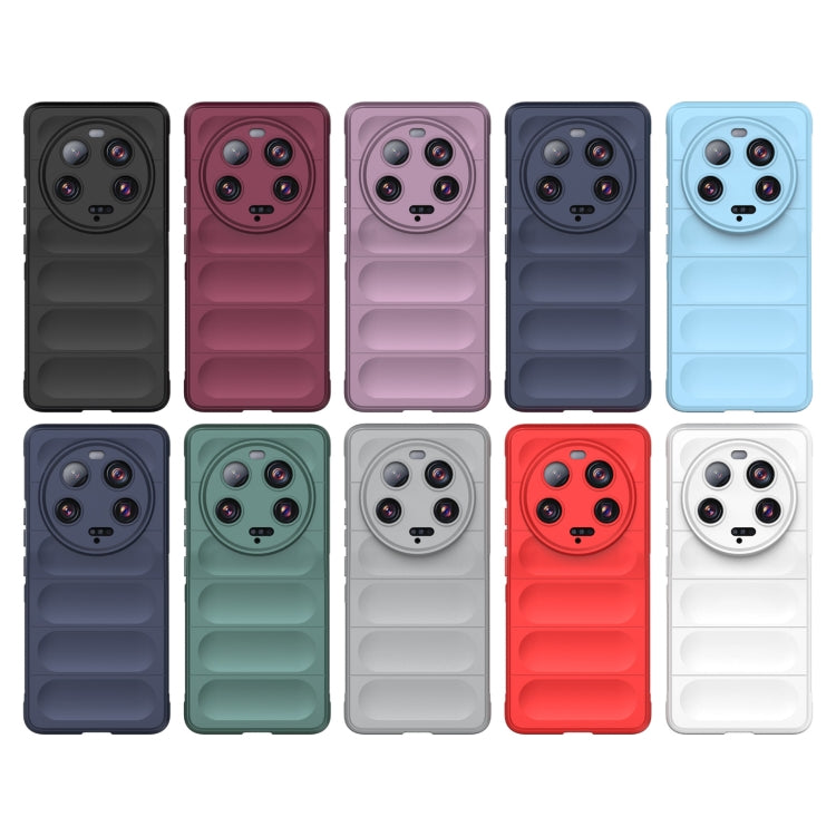 For Xiaomi 13 Ultra Magic Shield TPU + Flannel Phone Case(Dark Grey)