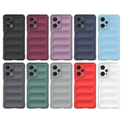 For Xiaomi Redmi Note 12 Turbo Magic Shield TPU + Flannel Phone Case(Dark Blue)