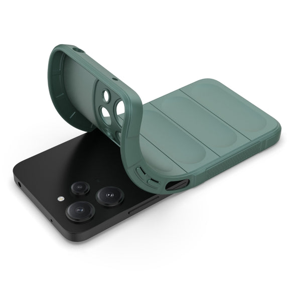 For Xiaomi Redmi 12 4G Magic Shield TPU + Flannel Phone Case(Dark Grey)