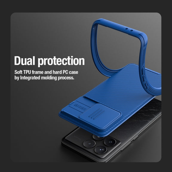 For Xiaomi Redmi K70 / K70 Pro NILLKIN CamShield Pro PC Phone Case(Blue)