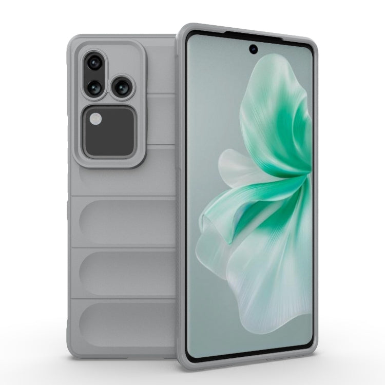 For vivo S18 5G Magic Shield TPU + Flannel Phone Case(Grey) - vivo Cases by PMC TechLife | Online Shopping South Africa | PMC TechLife | Buy Now Pay Later Mobicred