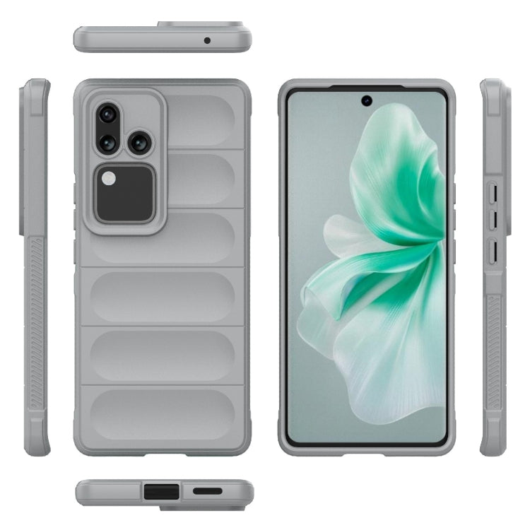 For vivo S18 5G Magic Shield TPU + Flannel Phone Case(Grey) - vivo Cases by PMC TechLife | Online Shopping South Africa | PMC TechLife | Buy Now Pay Later Mobicred