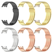 For Xiaomi Mi Band 8 / 9 / 9 NFC Mijobs Stainless Steel Metal Watch Band(Rose Gold+Light Gold)